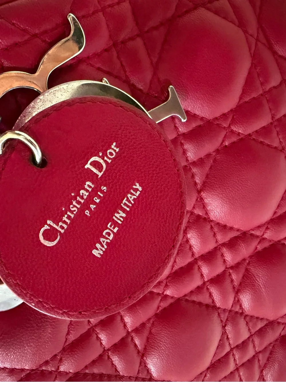 Authnetic Dior Cannage Lady Dior Bag medium